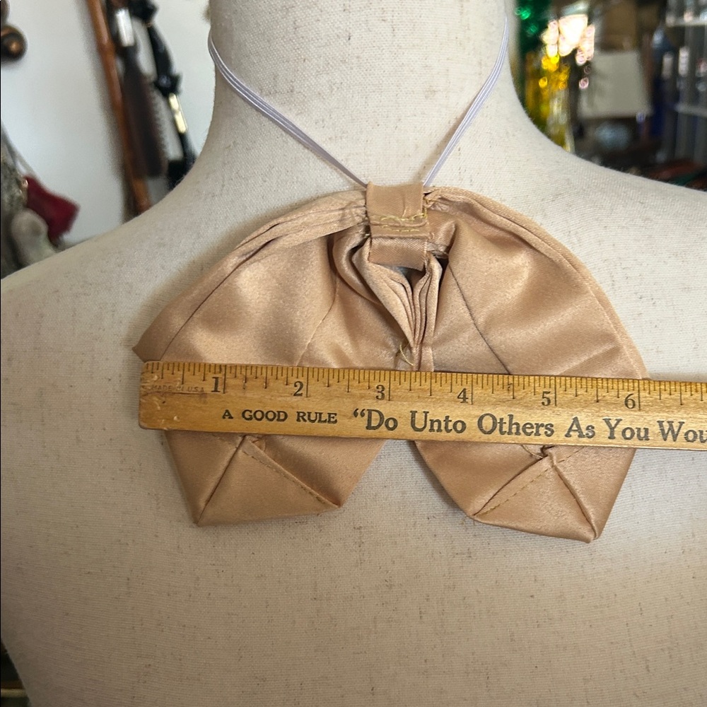Equestrian Gold Embroidered Bow Tie View 4